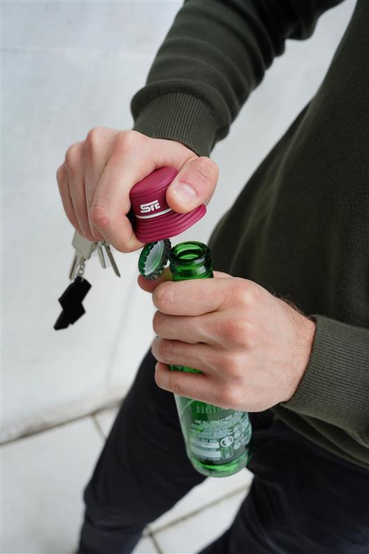 Porte-clés décapsuleur PVC 3D