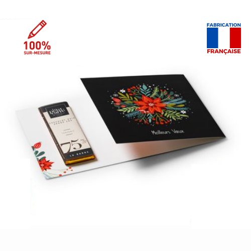 Carte barre chocolatée - made in france