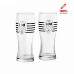 SET 2 VERRES A BIERE