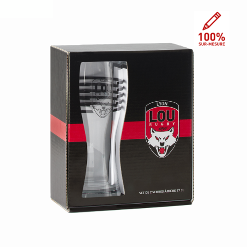 SET 2 VERRES A BIERE