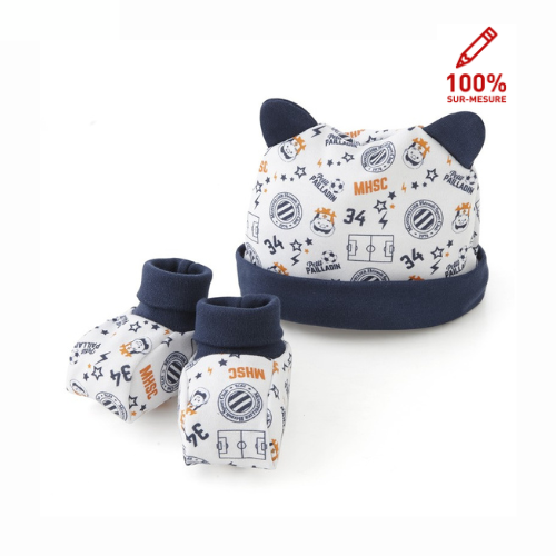 KIT NAISSANCE CHAUSSONS + BONNET