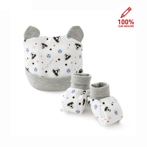 Kit naissance (chaussons & bonnet)