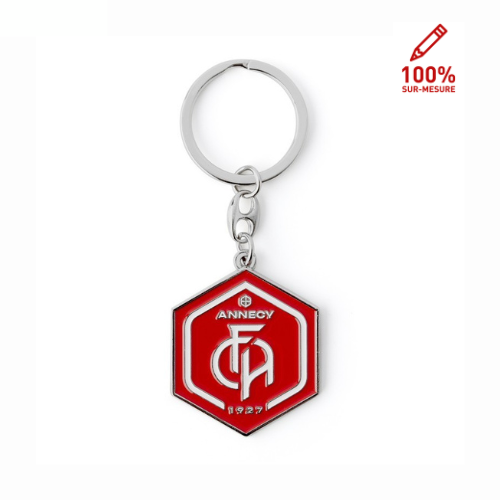 Porte-clés métal blason