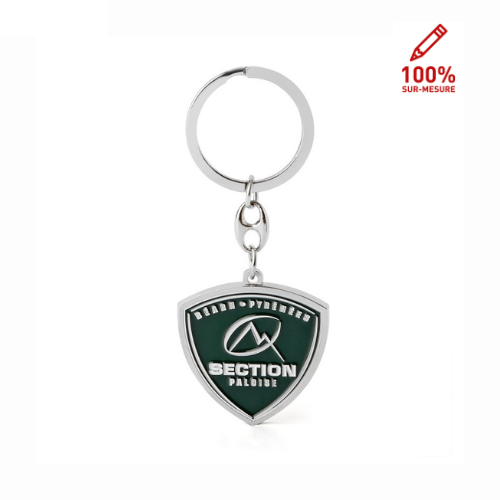 Porte-clés métal blason