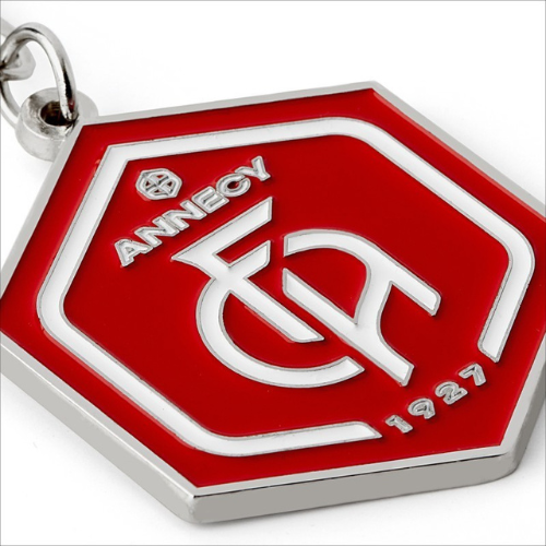 Porte-clés métal blason