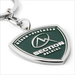 Porte-clés métal blason