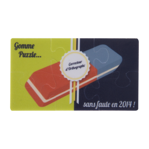 Gomme forme Puzzle - Made In France
