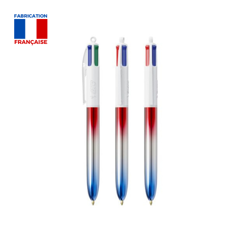 Stylo 4 couleurs drapeaux - Made in France