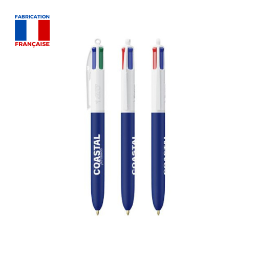 Stylo 4 couleurs soft - Made in France