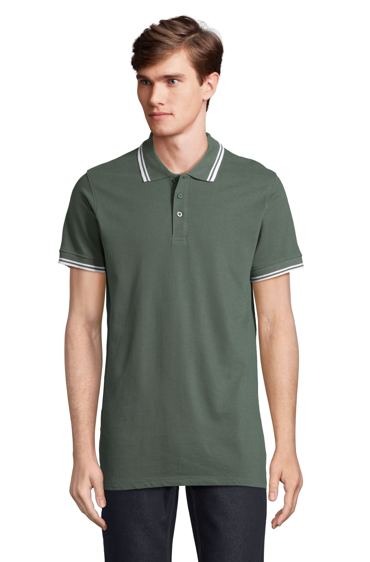 Vert forêt / Blanc
