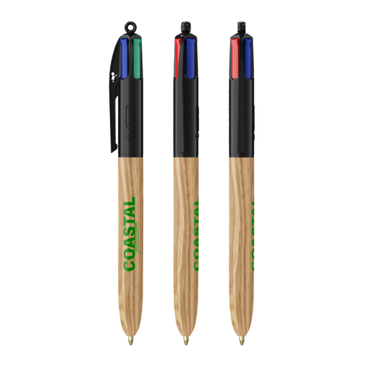 BIC 4 Couleurs Wood Style