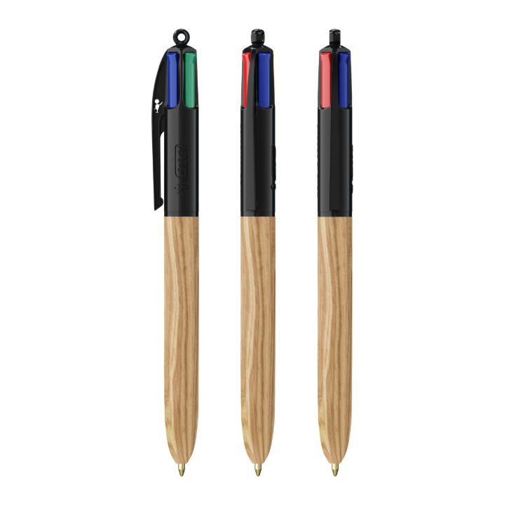 BIC 4 Couleurs Wood Style