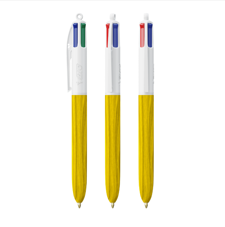 BIC 4 Couleurs Wood Style