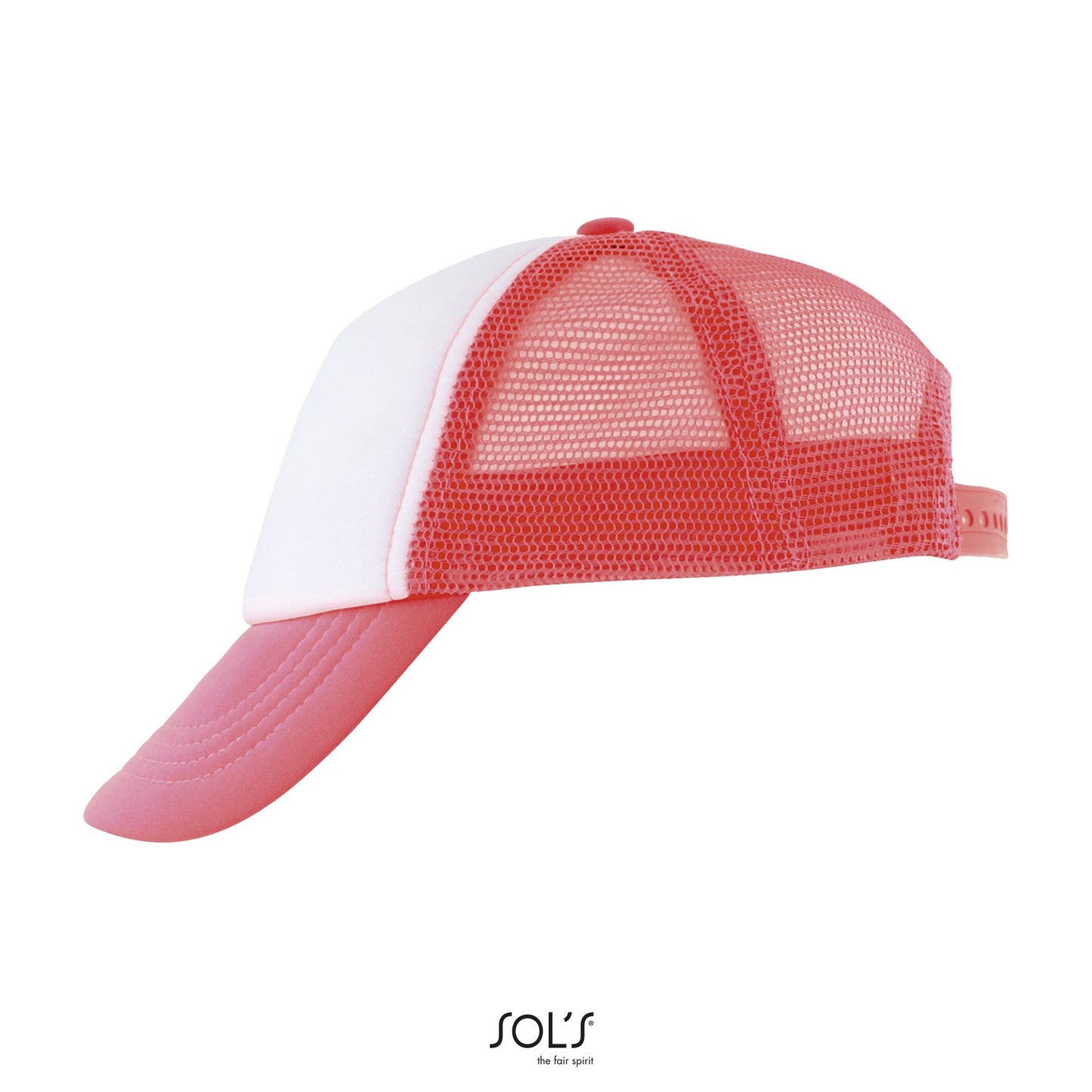 Blanc / Corail fluo
