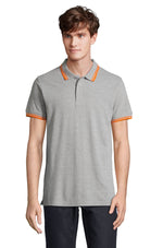 Gris chiné / Orange