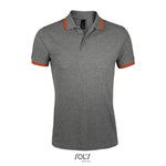Gris chiné / Orange