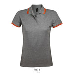 Gris chiné / Orange