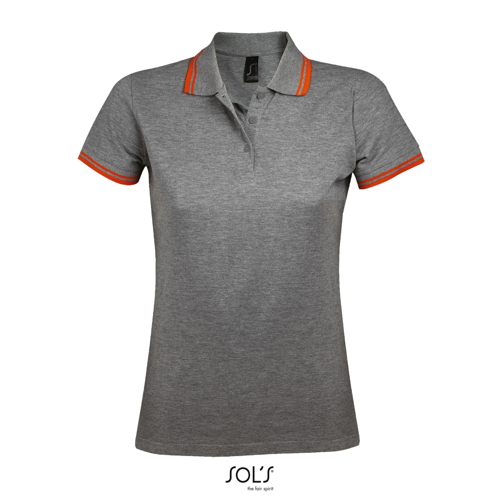 Gris chiné / Orange