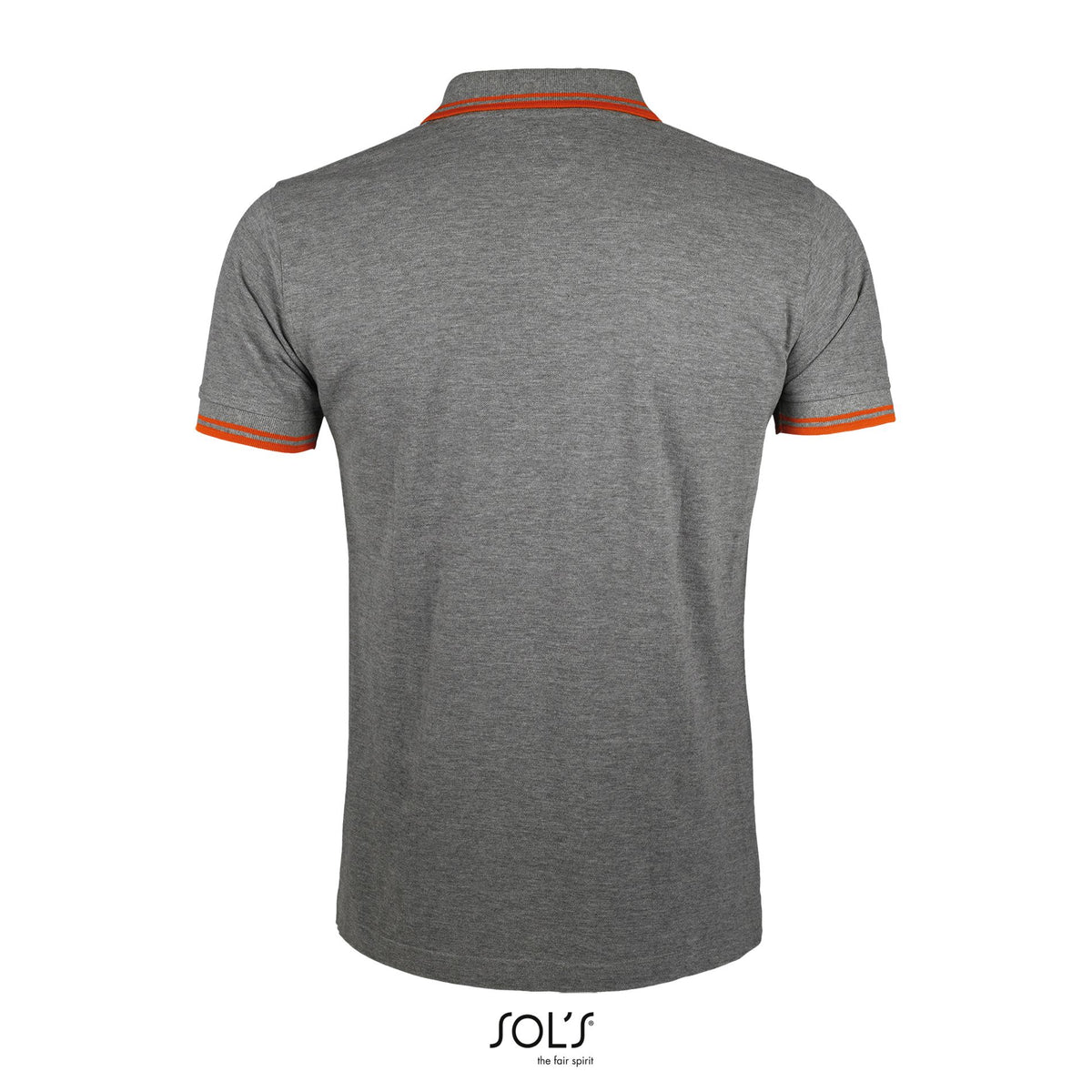 Gris chiné / Orange