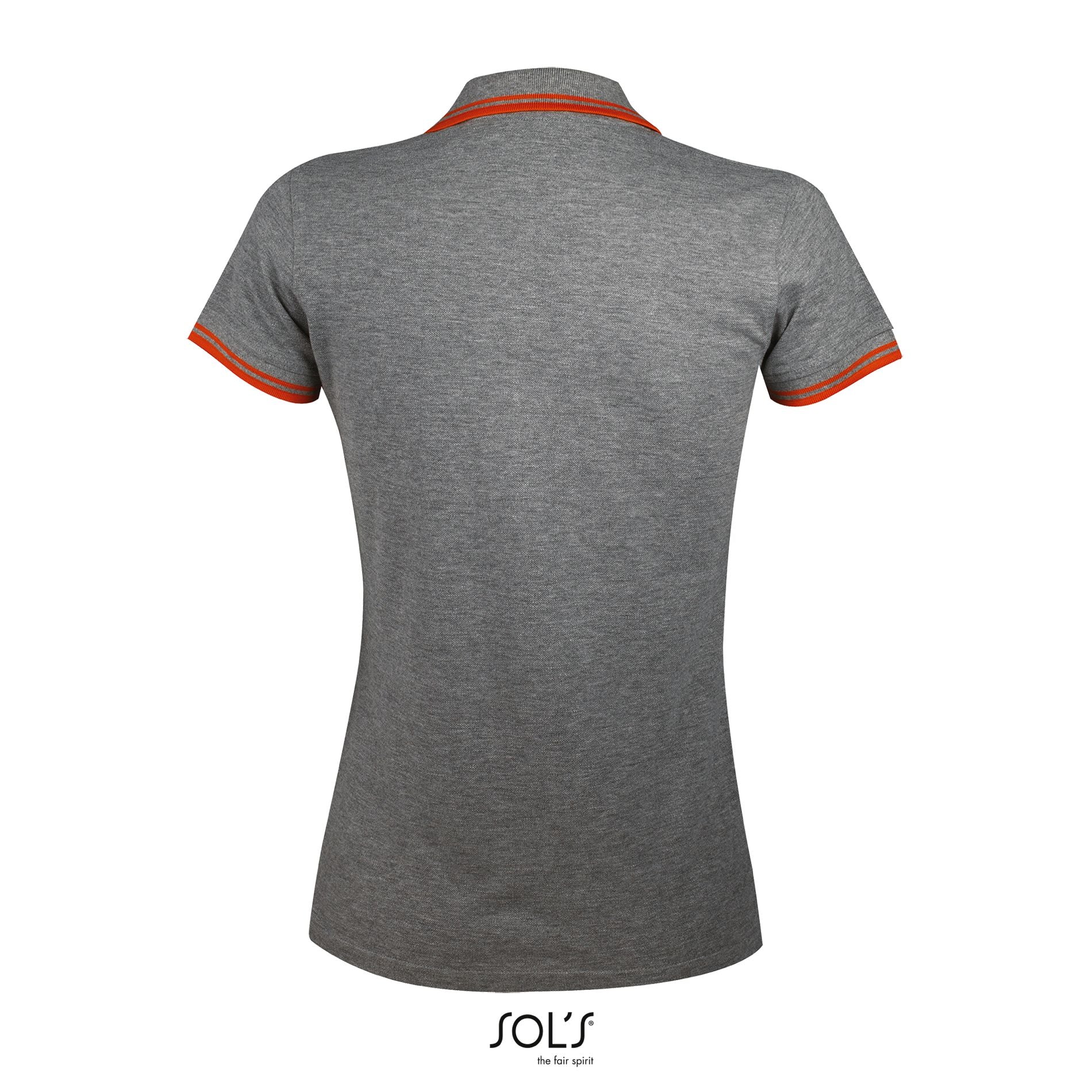 Gris chiné / Orange