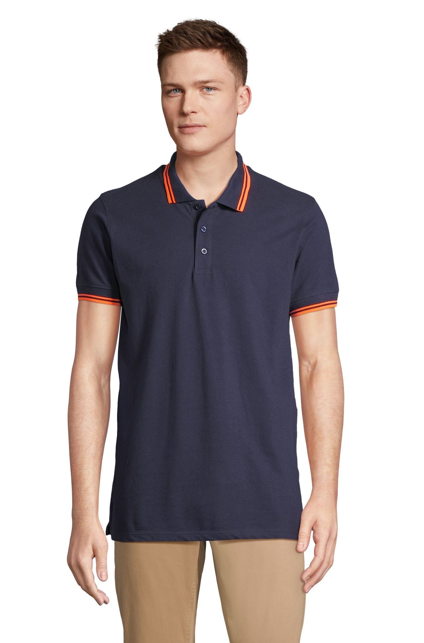 French marine / Orange fluo