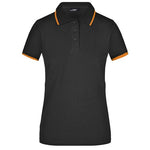 Polo_classique_Femme_noir_orange_Devant_JN934_CYBER25.jpg