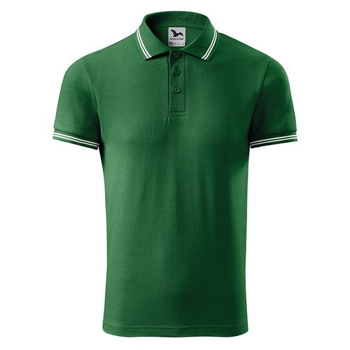 Polo_classique_Homme_vert_bouteille_Devant_MF219_CYBER25.jpg