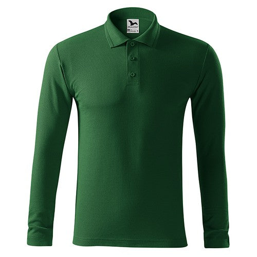 Polo_classique_Homme_vert_bouteille_Devant_MF221_CYBER26.jpg