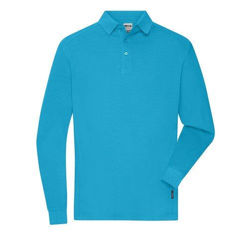 Polo_de_travail_Bio_turquoise_Devant_JN1842C46XL_CYBER25.jpg