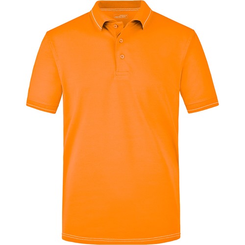 Polo_stretch_Homme_orange_blanc_Devant_JN569_CYBER25.jpg
