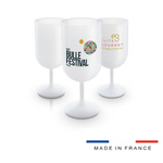 Verre à Pied en Plastique Réutilisable 18 cl - Made in France