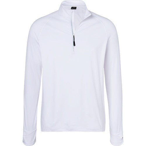 T-shirt_sport_demi-zip_Homme_blanc_Devant_JN788_CYBER26.jpg