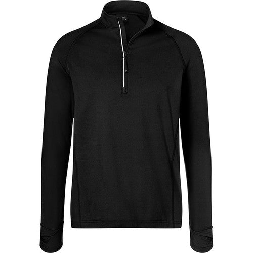 T-shirt_sport_demi-zip_Homme_noir_Devant_JN788_CYBER25.jpg