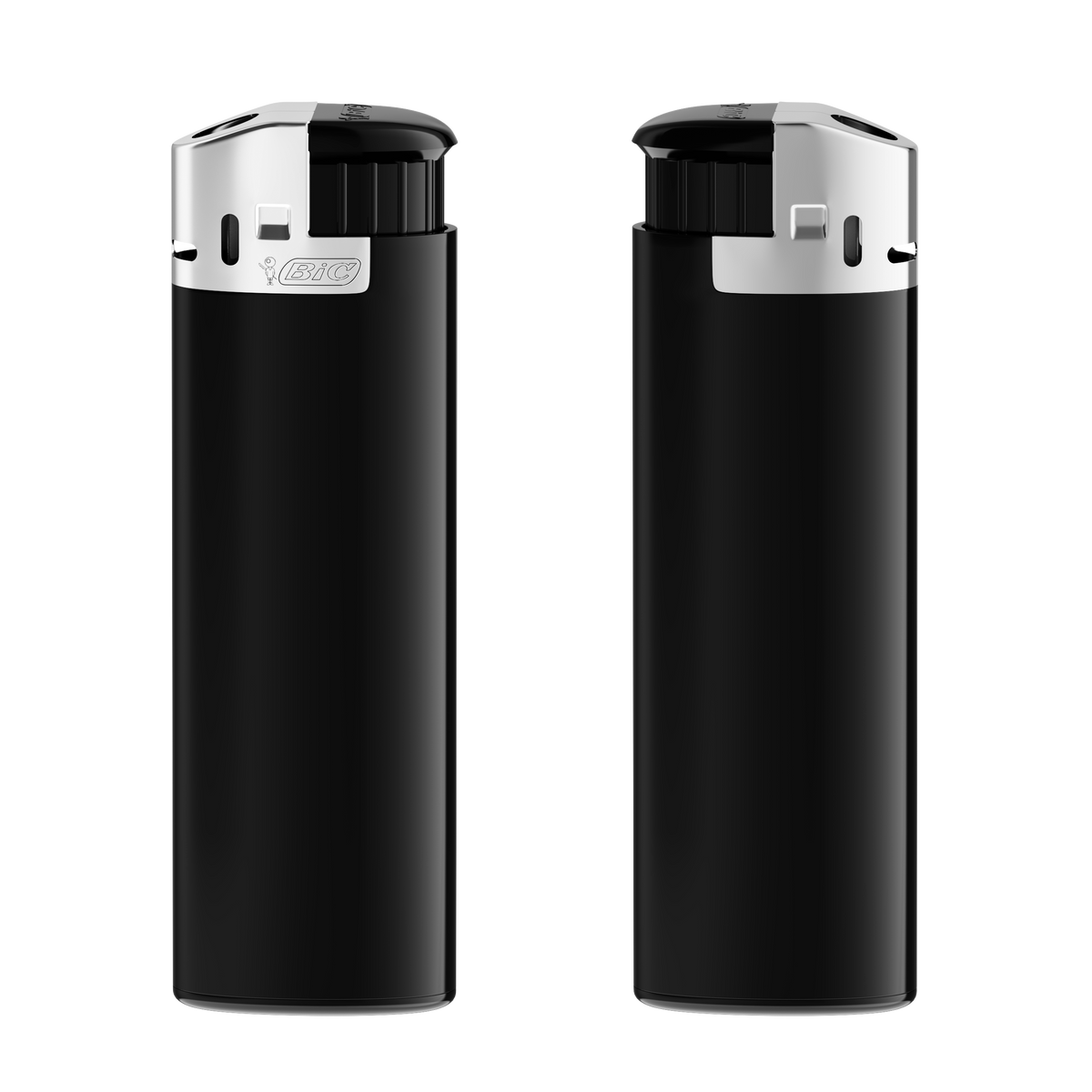 Corps noir, base noire, poussoir noir / capot chrome