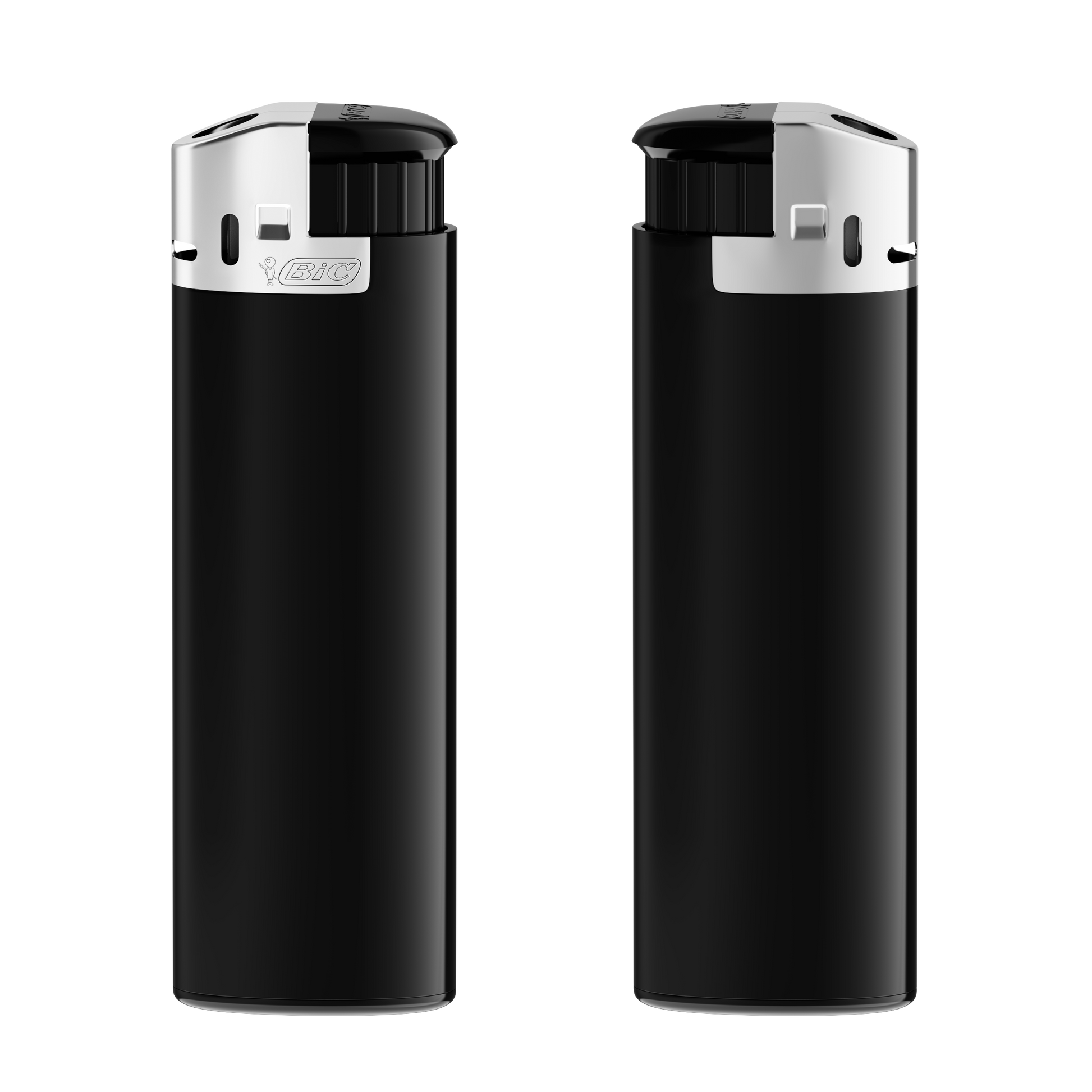 Corps noir, base noire, poussoir noir / capot chrome
