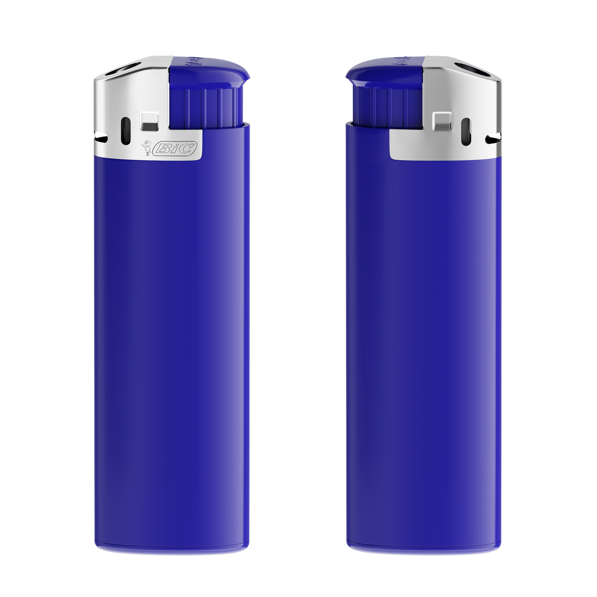 Corps bleu foncé - base - poussoir - capot chrome