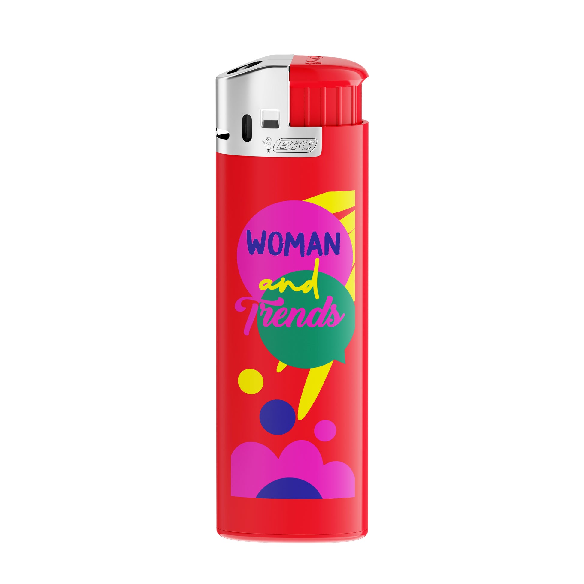 Corps rouge - base rouge - poussoir rouge - capot chrome