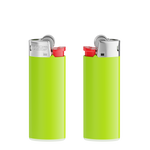 Corps vert pomme / base blanche / poussoir rouge / capot chrome