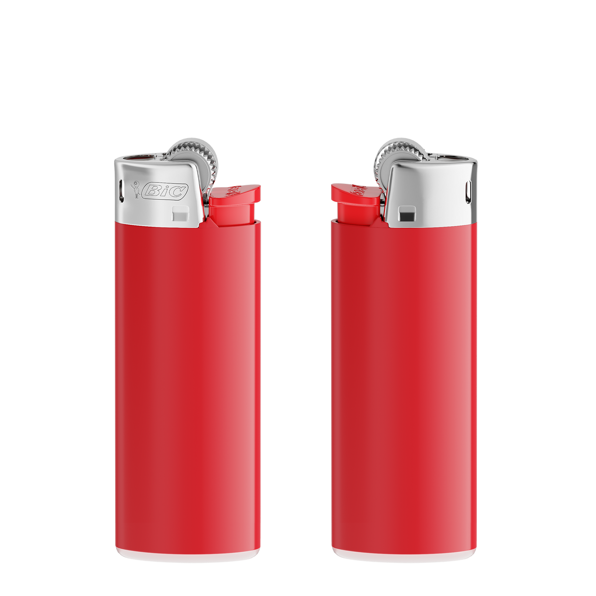 Corps rouge - base blanche - poussoir rouge - capot chrome