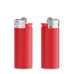 Corps rouge - base blanche - poussoir rouge - capot chrome