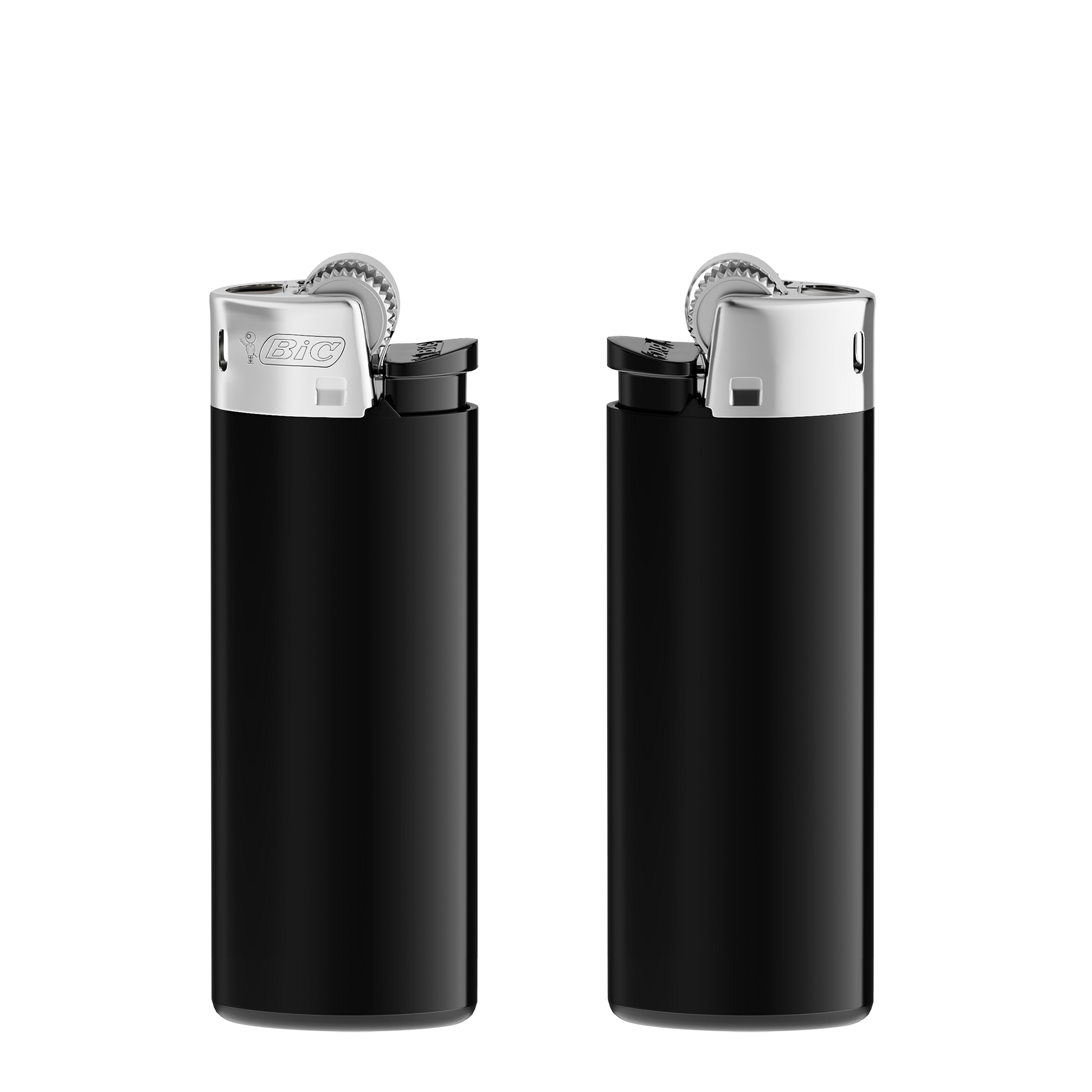 Corps noir, base noire, poussoir noir / capot chrome