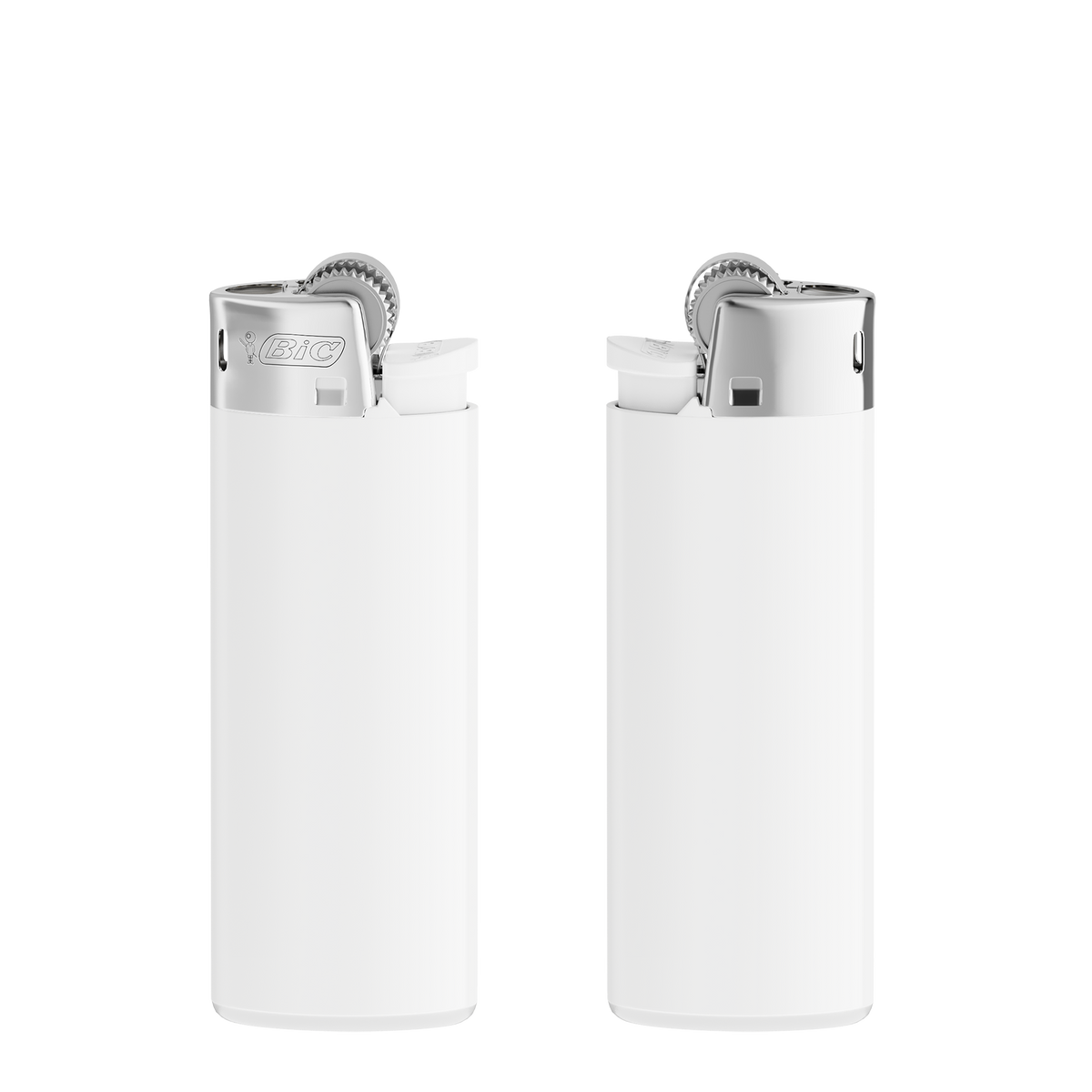 Corps blanc opaque - Base blanche - poussoir blanc - capot chrome