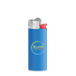 Corps bleu - base blanche - poussoir rouge - capot chrome