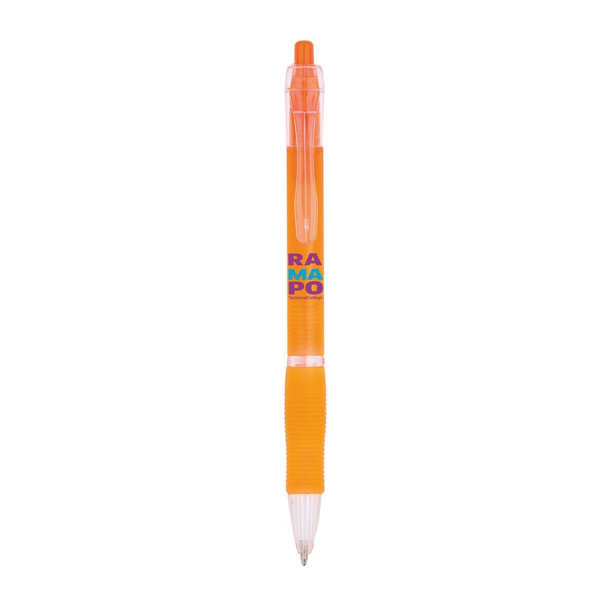 Orange - encre bleue