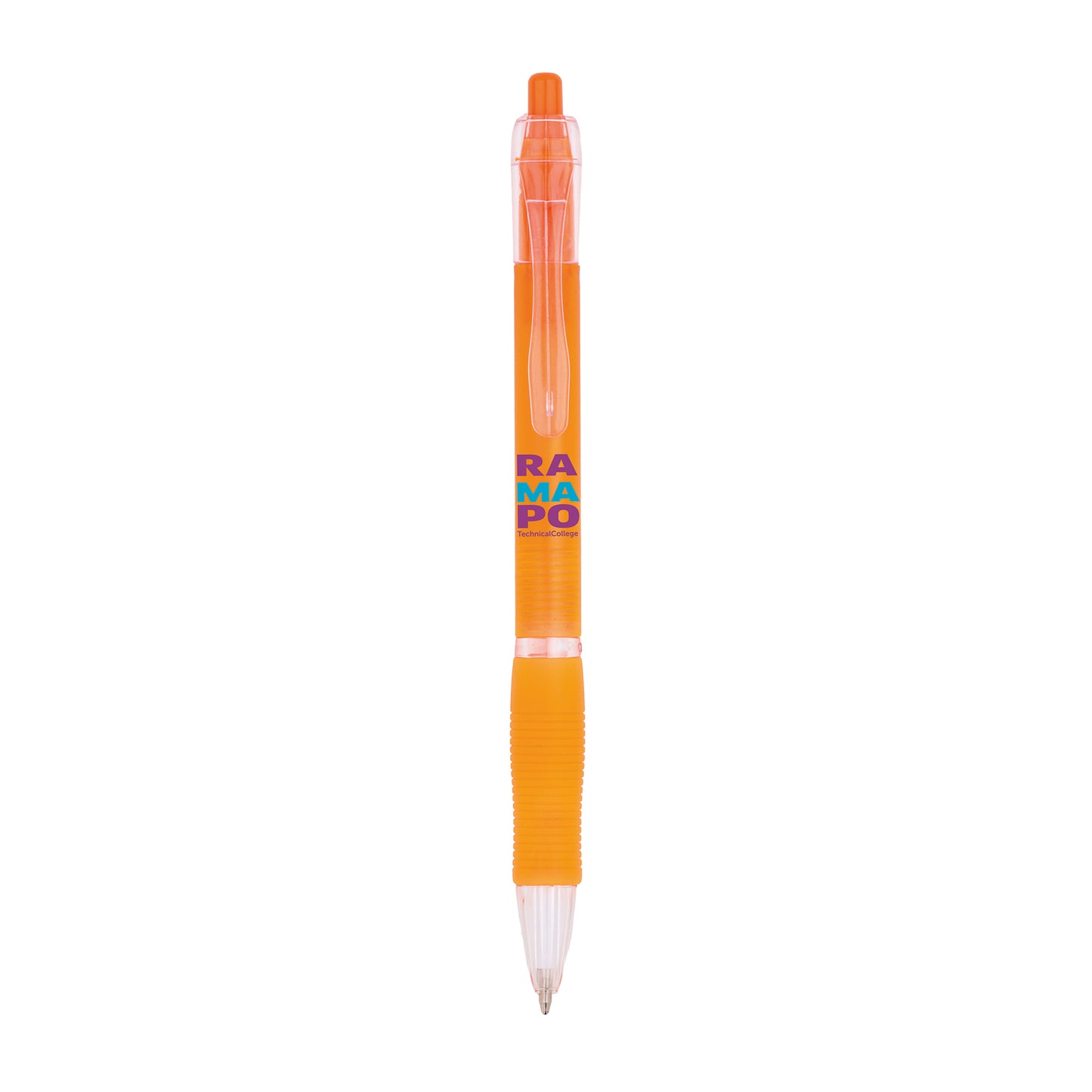 Orange - encre bleue