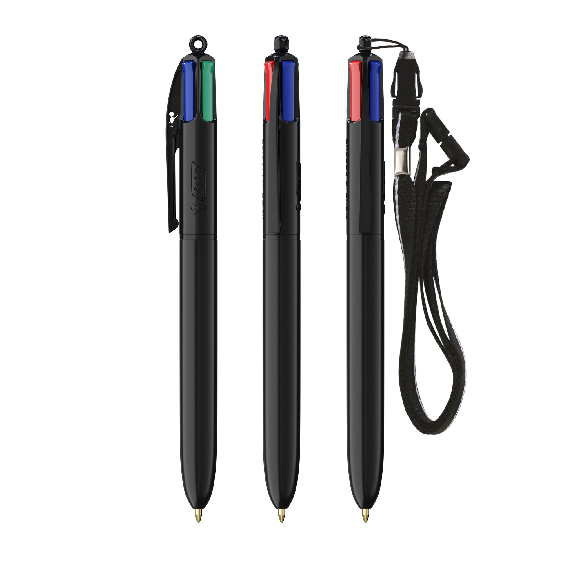 BIC® 4 Couleurs® bille + Lanyard