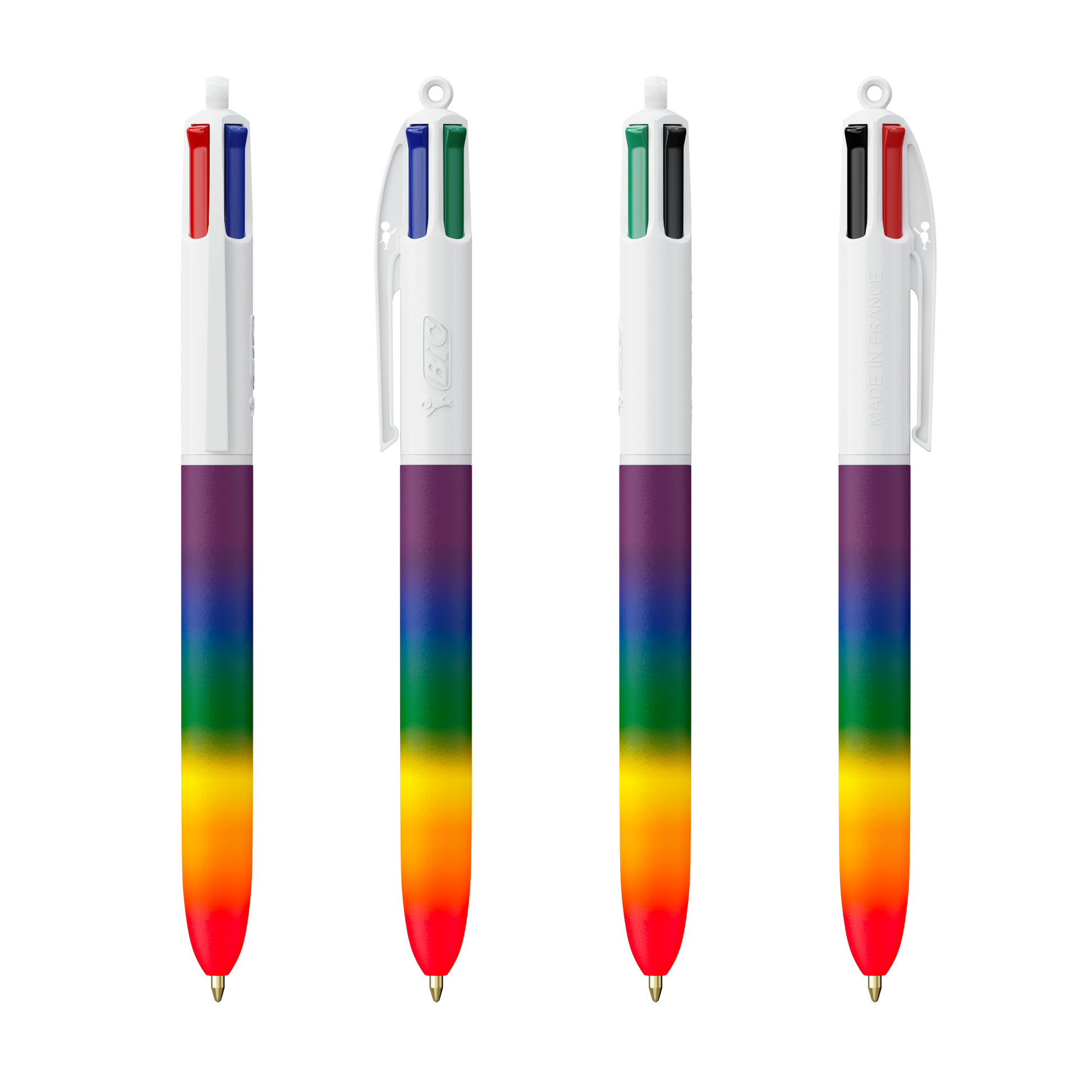 Blanc/ Arc-en-ciel