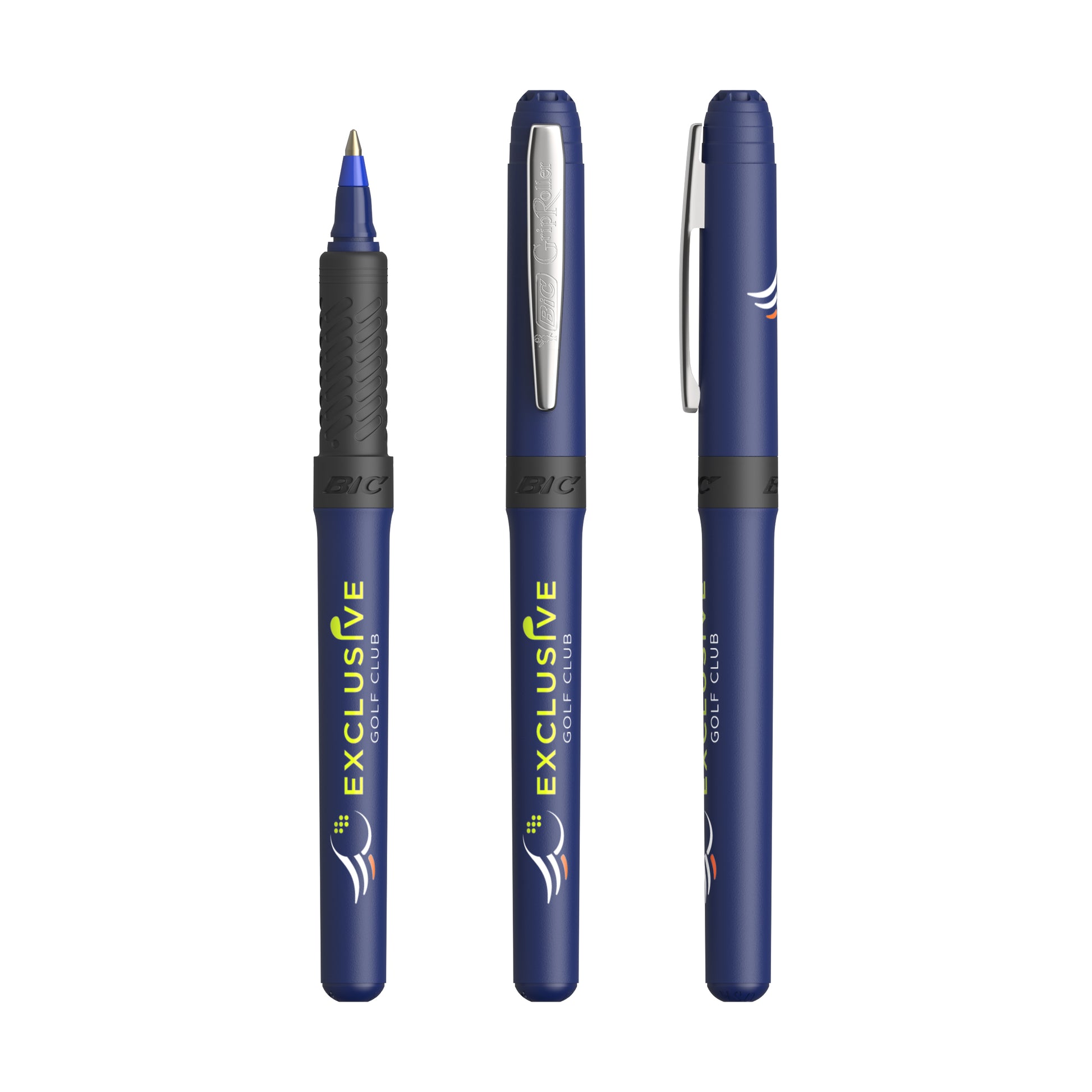 Bleu marine - Chrome - encre bleue