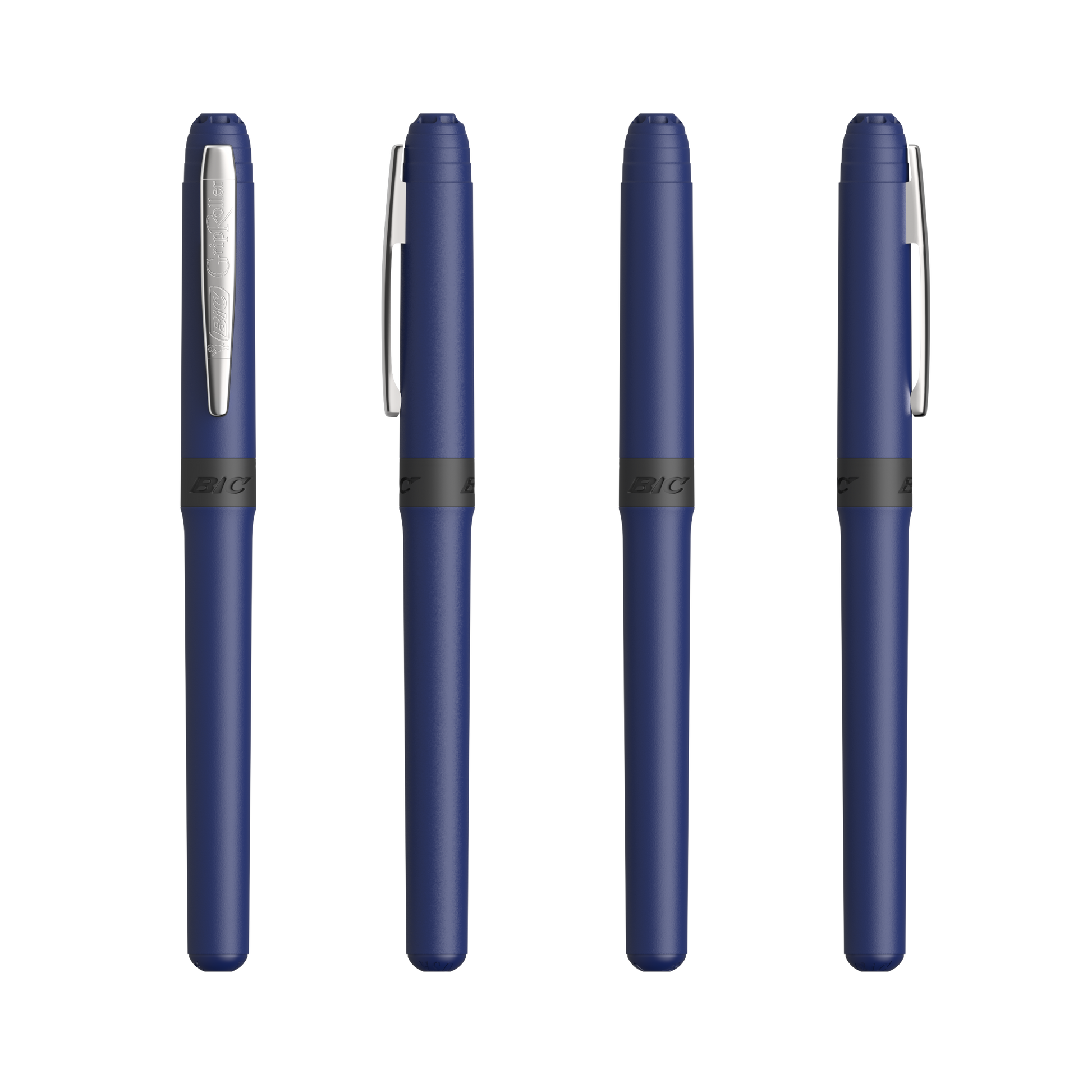 Bleu marine - Chrome - encre bleue