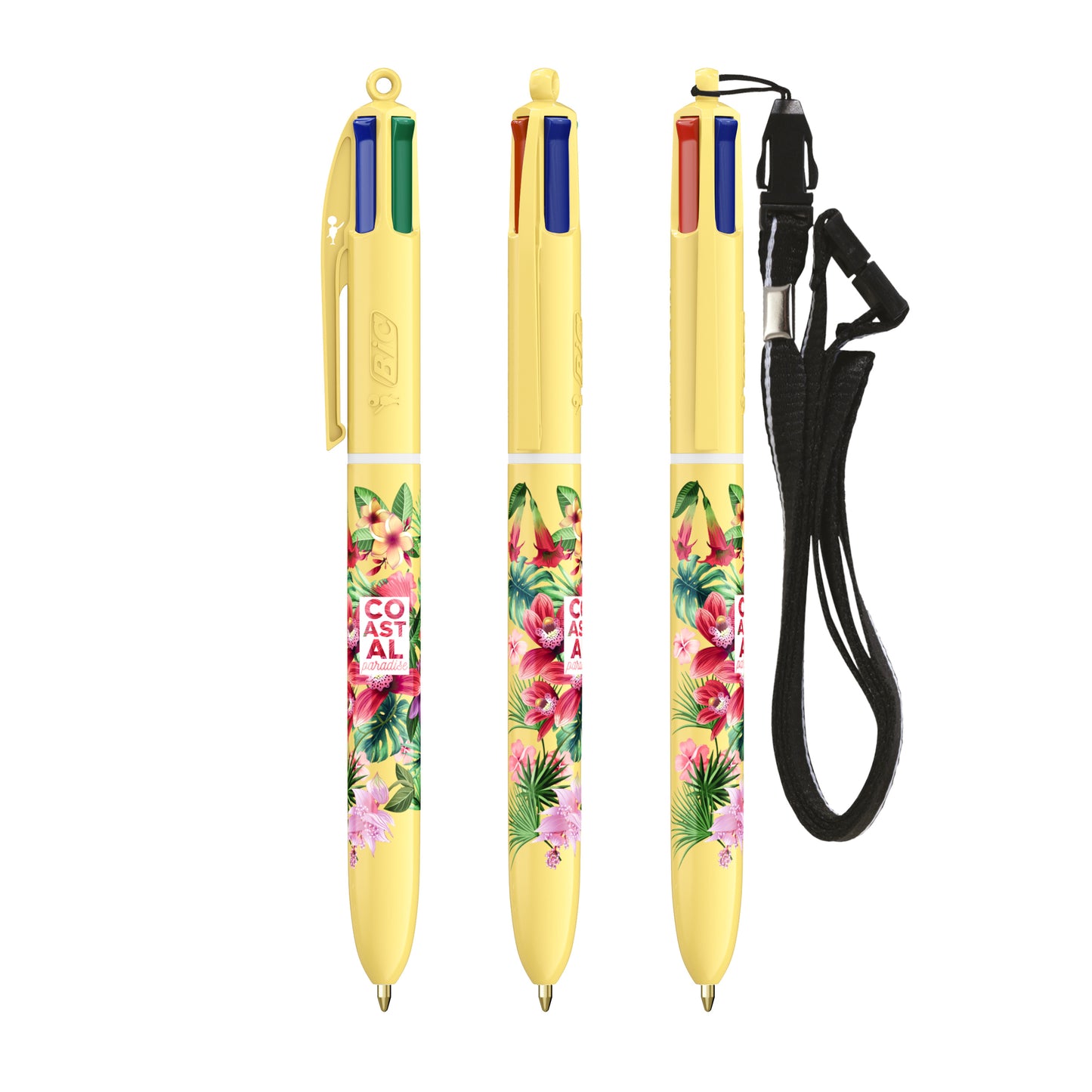 BIC® 4 Couleurs® Pastel + Lanyard